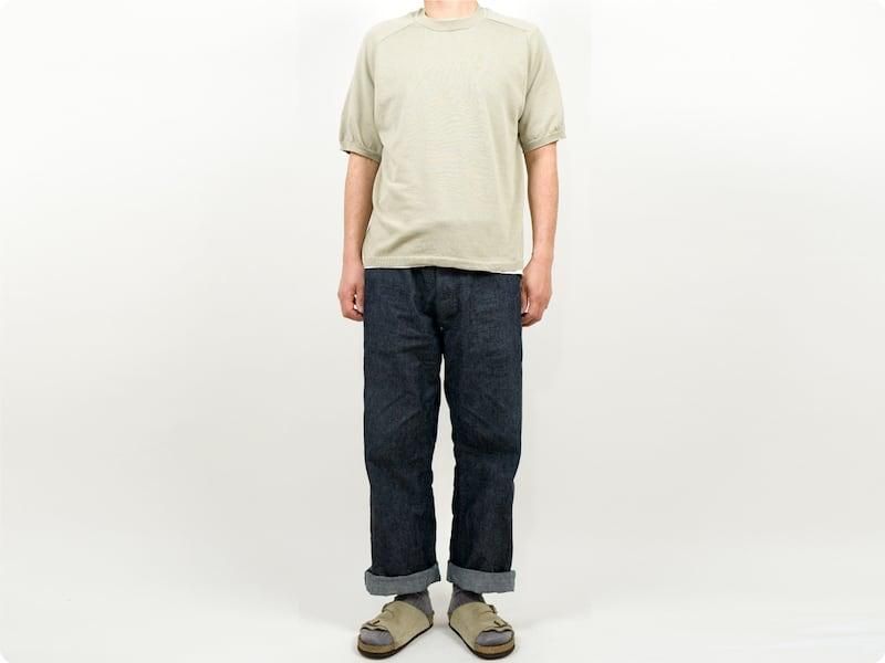 Charpentier de Vaisseau Klim Cotton Knit Short Sleeve BEIGE