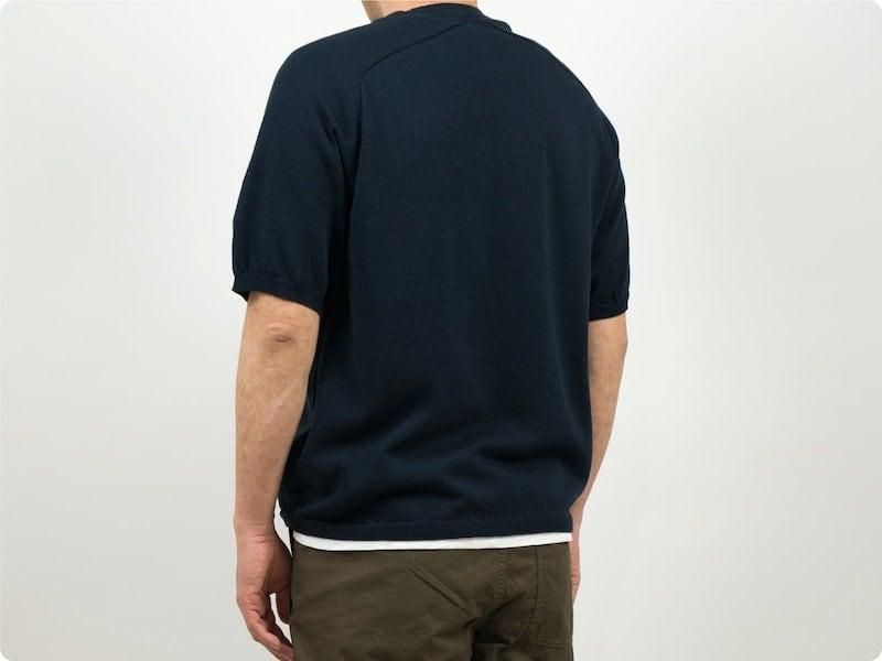 Charpentier de Vaisseau Klim Cotton Knit Short Sleeve NAVY