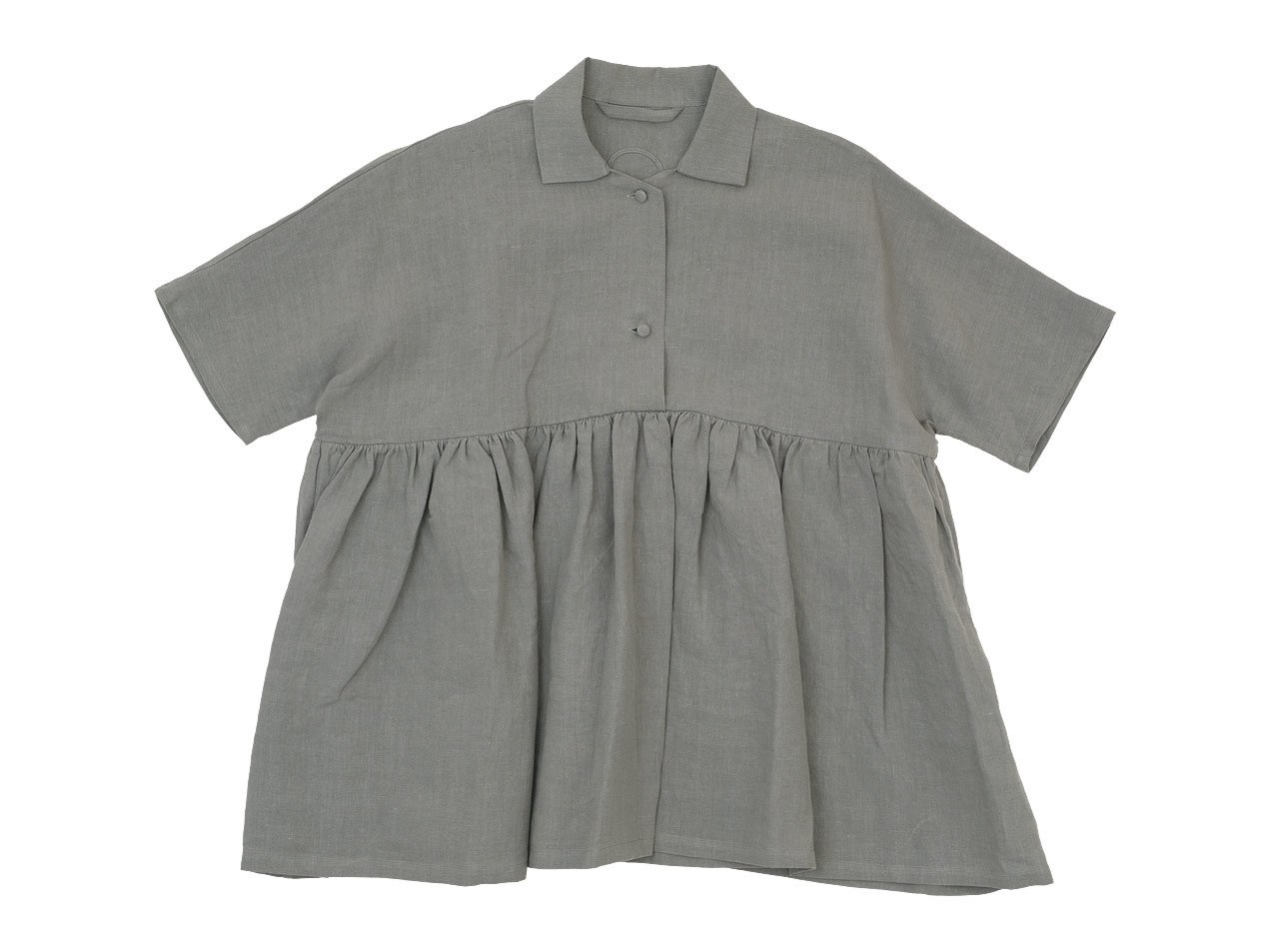 Atelier d'antan Breton（ブルトン） Short Sleeve Shirts GRAY