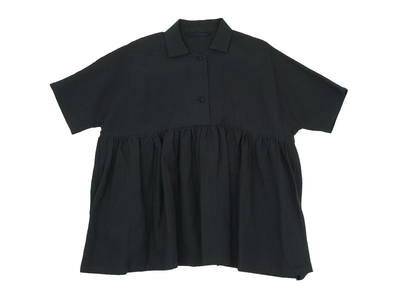 Atelier d'antan Breton（ブルトン） Short Sleeve Shirts BLACK