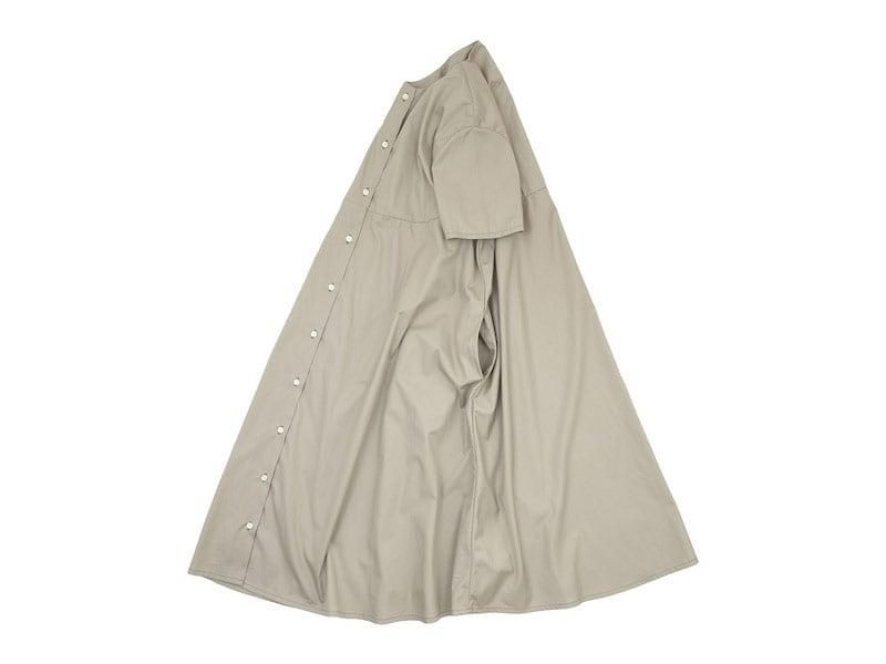 Atelier d'antan Martinuʥޥƥ̡ Short Sleeve Bouton one-piece LIGHT GRAY