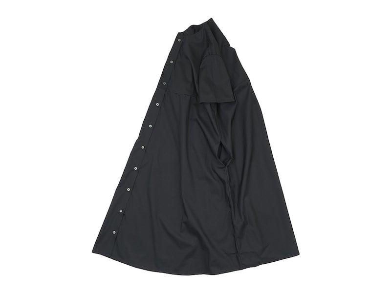 Atelier d'antan Martinuʥޥƥ̡ Short Sleeve Bouton one-piece BLACK