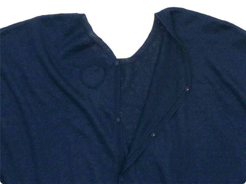 Atelier d'antan Sabinaʥӥʡ Short Sleeve Linen Knit NAVY