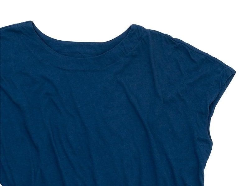 Atelier d'antan Peelʥԡ Cotton No Sleeve T-Shirt NAVY