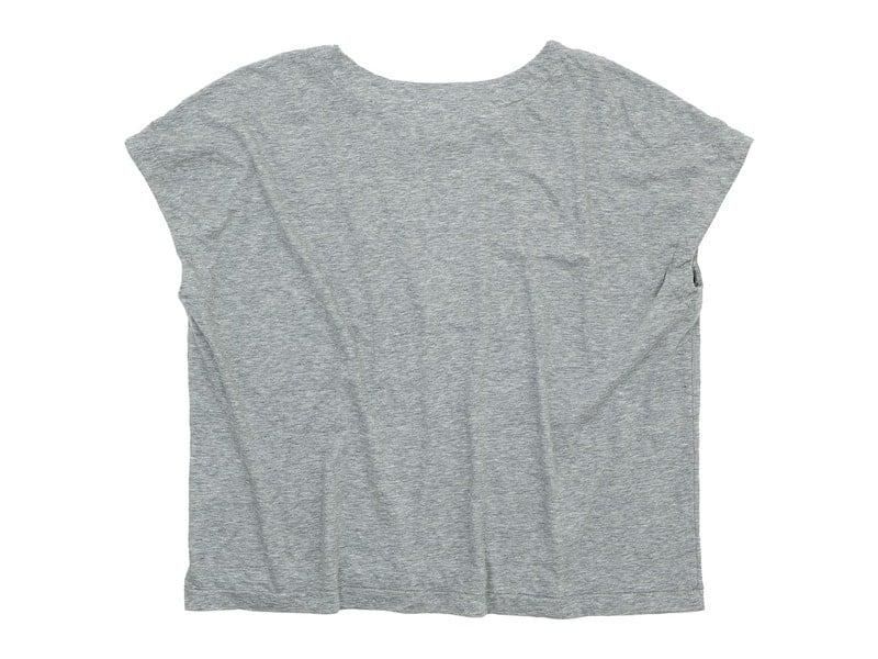 Atelier d'antan Peelʥԡ Cotton No Sleeve T-Shirt GRAY