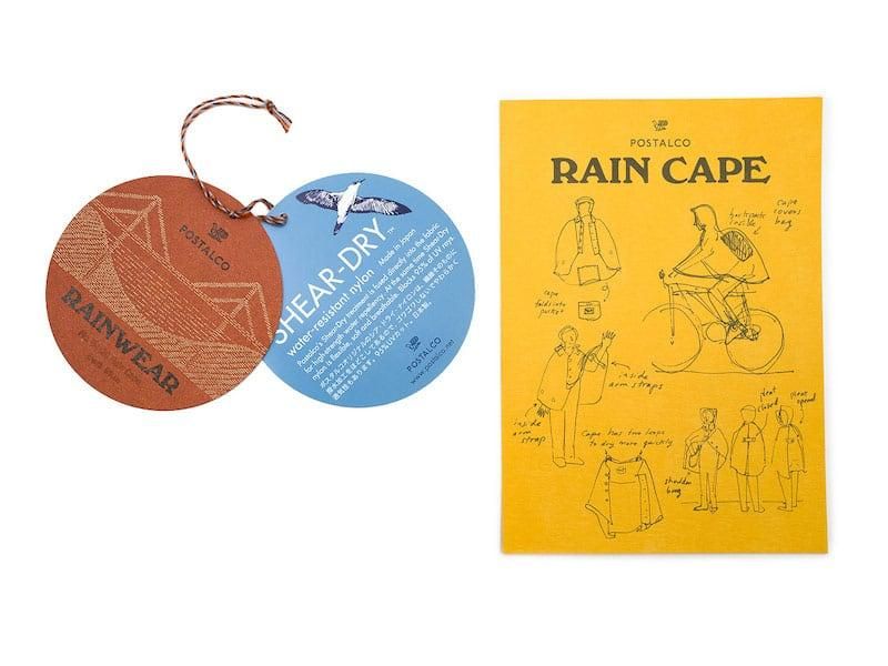 POSTALCO Rain Cape Yellow Ochre