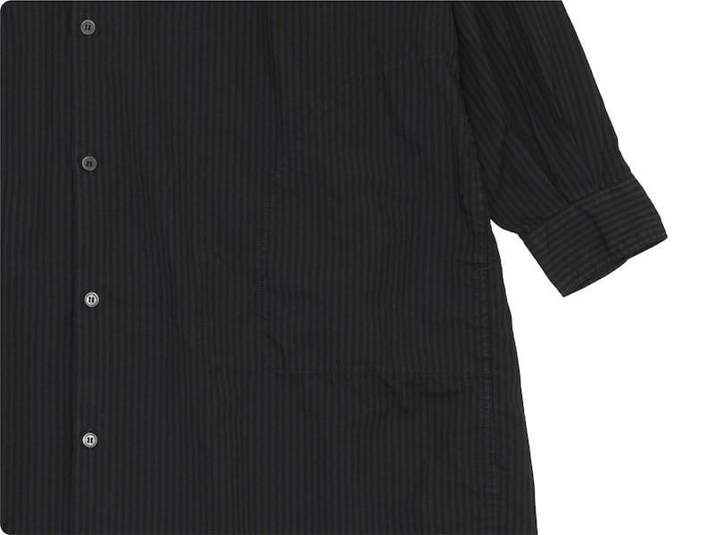 ordinary fits EDWARD STAND ONEPIECE STRIPE BLACK