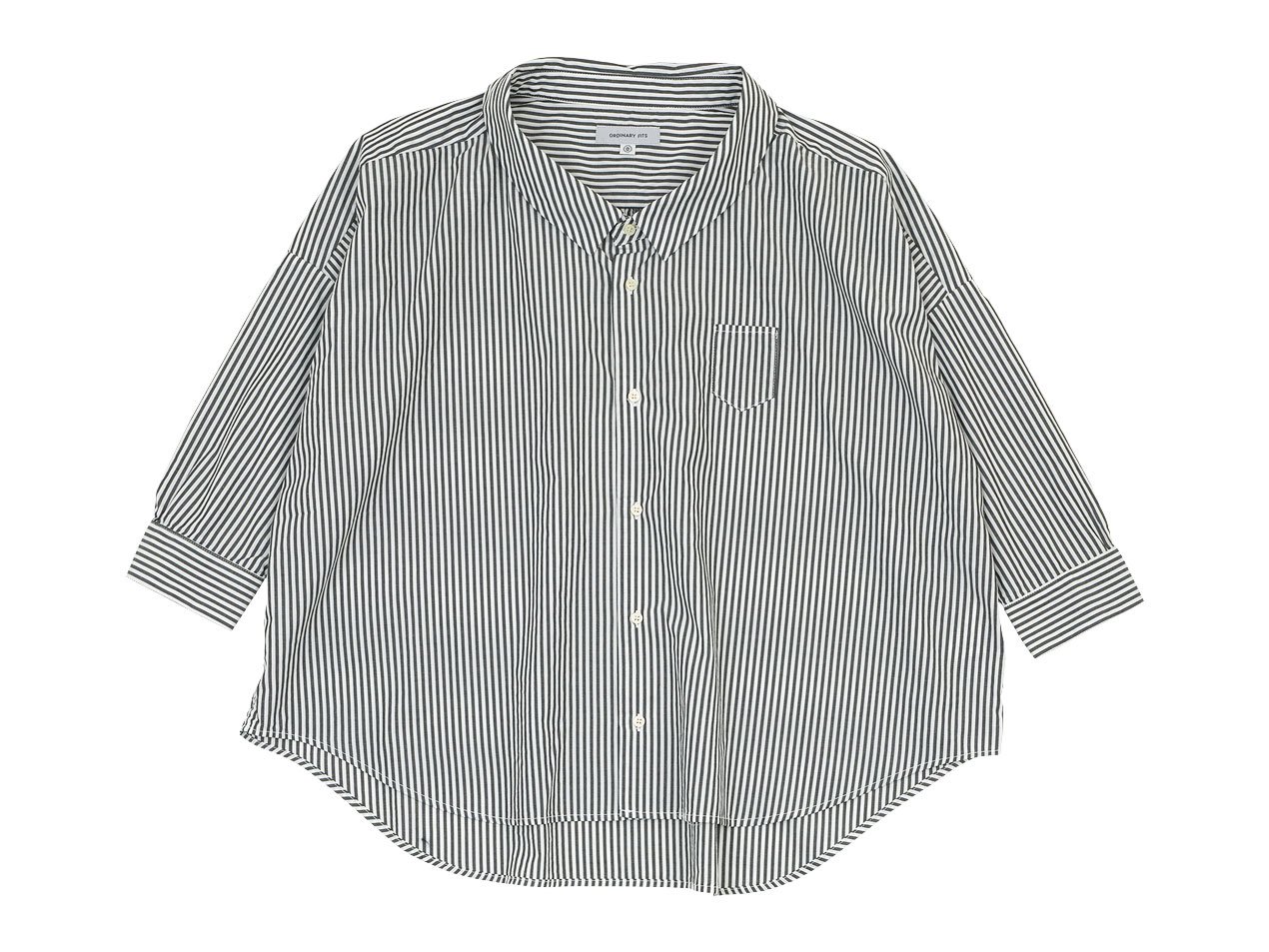ordinary fits BARBER SHIRT STRIPE OFF WHITE