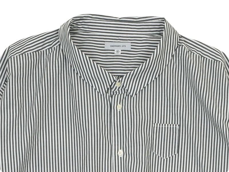 ordinary fits BARBER SHIRT STRIPE OFF WHITE