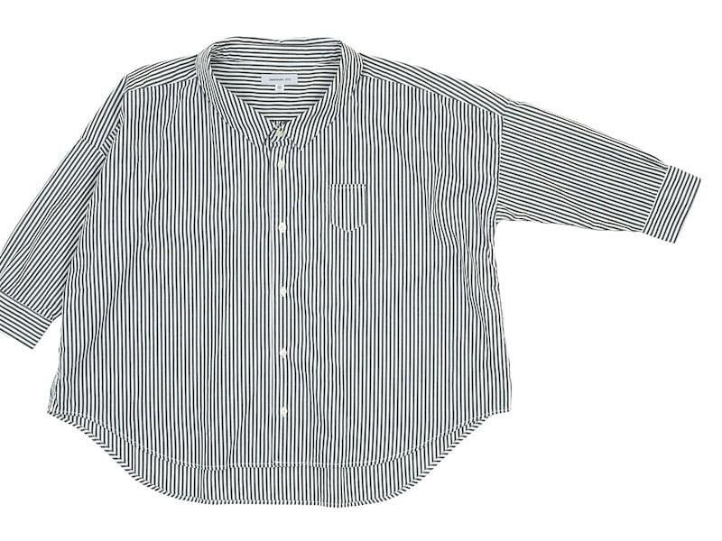 ordinary fits BARBER SHIRT STRIPE OFF WHITE