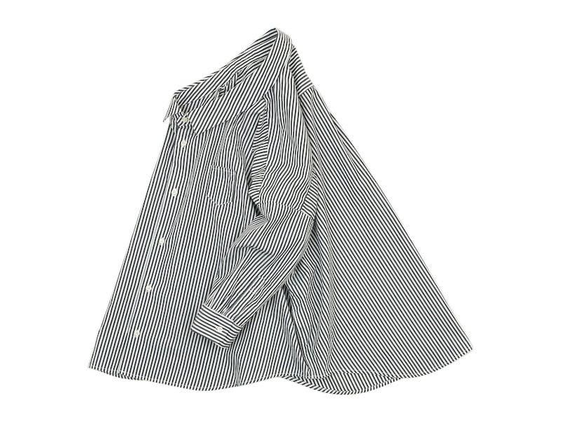 ordinary fits BARBER SHIRT STRIPE OFF WHITE