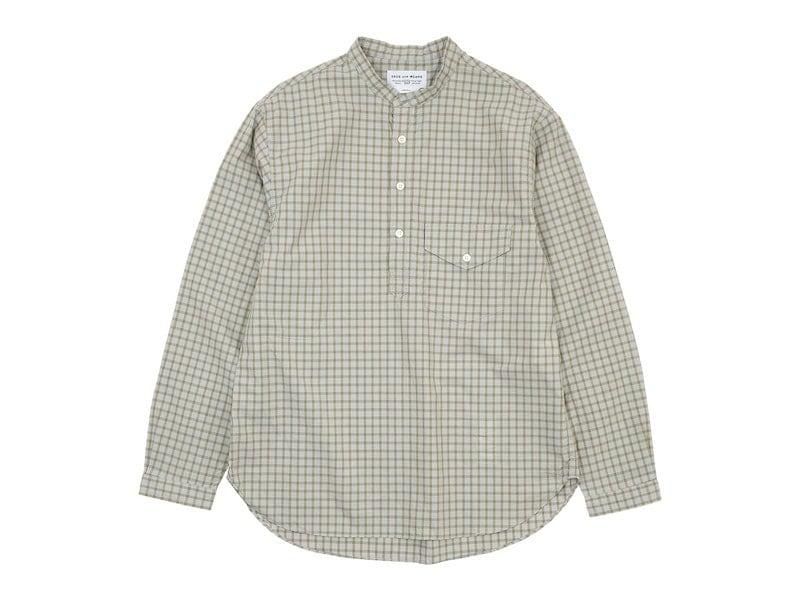 ENDS and MEANS Band Collar P/O Shirts COLOR CHECK