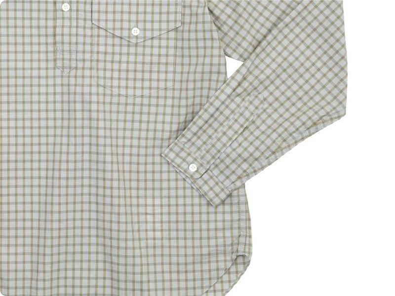 ENDS and MEANS Band Collar P/O Shirts COLOR CHECK