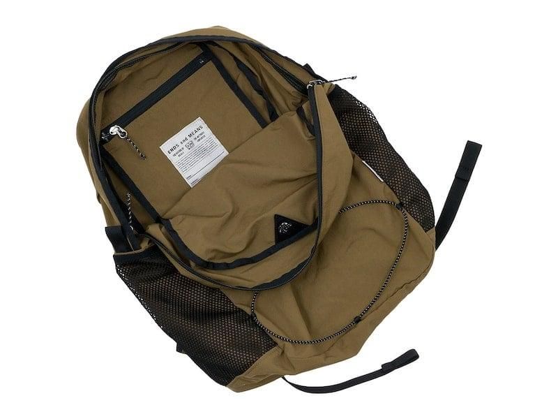 ENDS and MEANS Packable Back Pack BROWN BEIGE