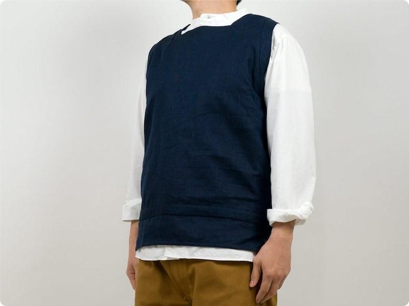 TATAMIZE SQUARE VEST NAVY