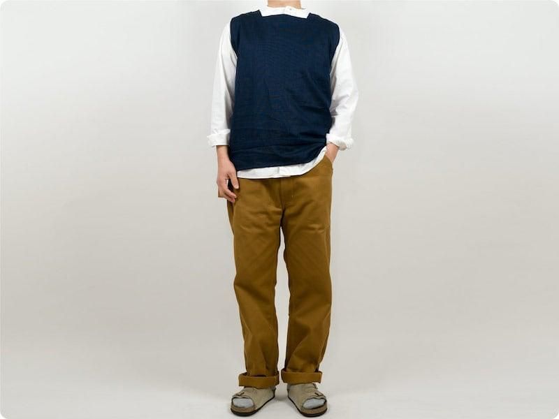 TATAMIZE SQUARE VEST NAVY