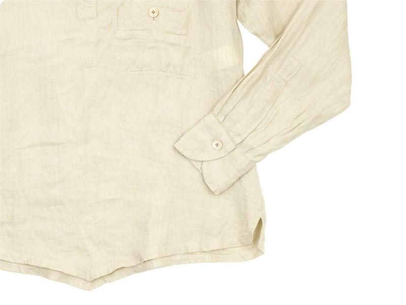 TATAMIZE P/O STAND COLLAR SHIRTS BEIGE