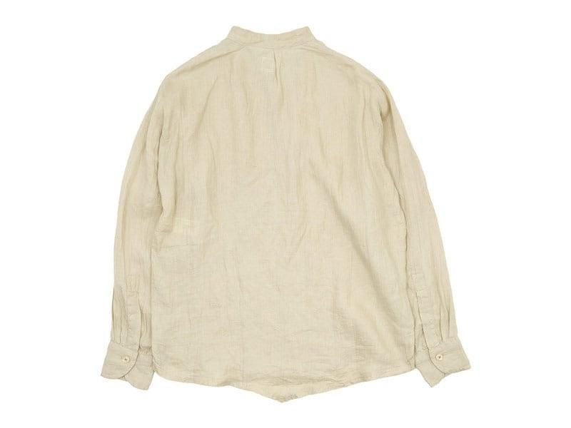 TATAMIZE P/O STAND COLLAR SHIRTS BEIGE