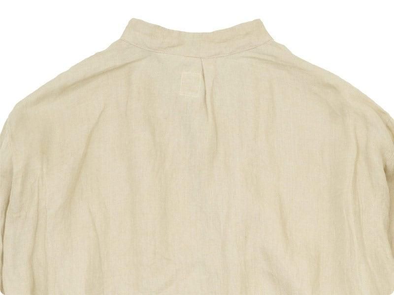 TATAMIZE P/O STAND COLLAR SHIRTS BEIGE