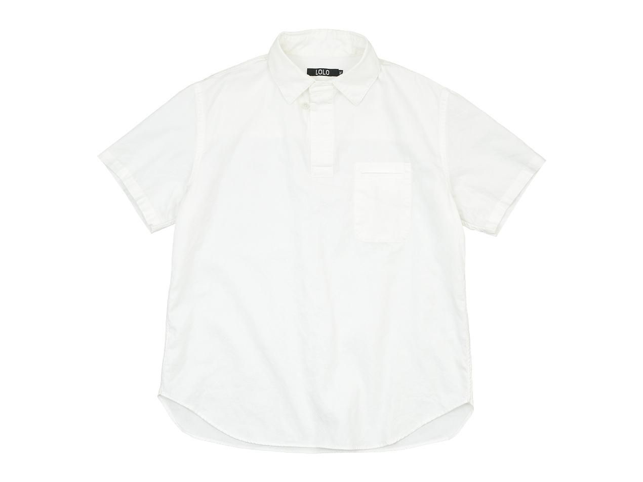 LOLO LIKE リネンプルオーバー半袖シャツ LOLO リネンB.D.半袖プルオーバーシャツ NAVY LOLO通販・取扱い