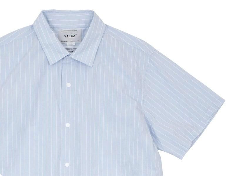 YAECA ヤエカ コンフォートシャツ Lサイズ 半袖 KHAKI YAECA コンフォートシャツリラックススクエア 半袖 BEIGE