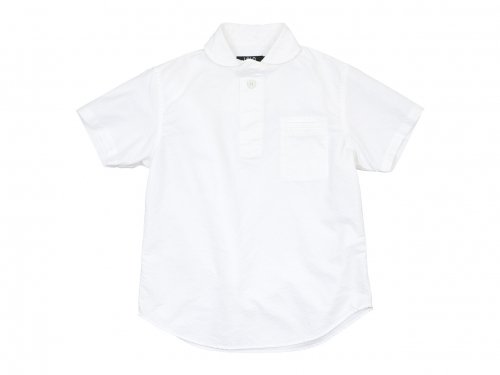 LOLO コットンプルオーバーシャツ 半袖 WHITE
