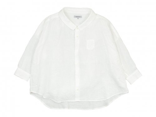 ordinary fits LINEN BARBER SHIRT OFF WHITE