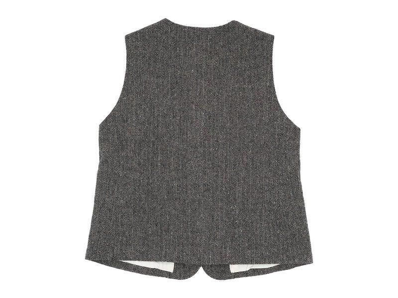 RINEN 1/6ツイードヘリンボーン ベスト 06ベージュ 〔メンズ〕 RINEN