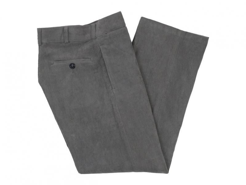 TUKI macaroni trousers corduroy 23SAGE GREEN