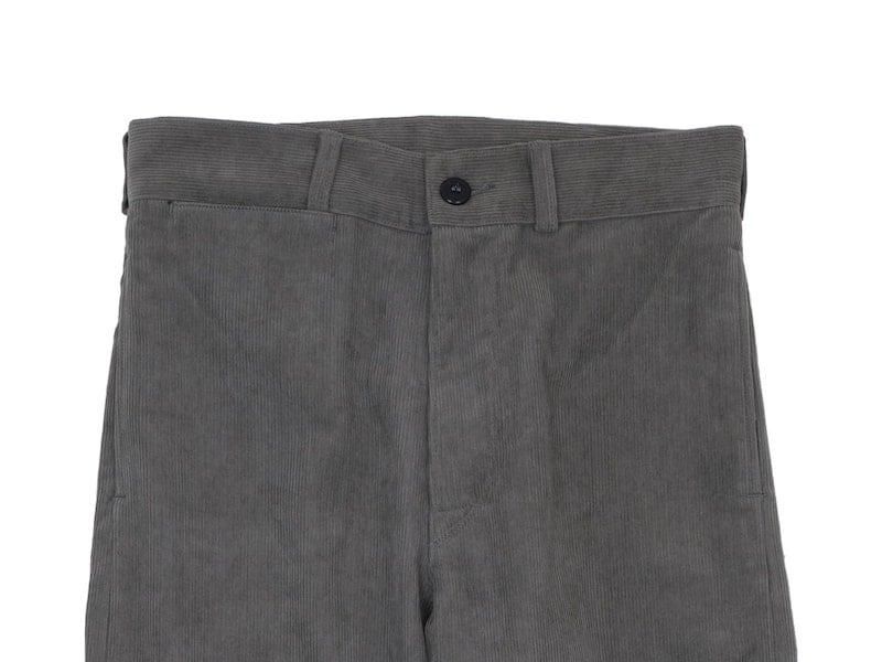 TUKI macaroni trousers corduroy 23SAGE GREEN