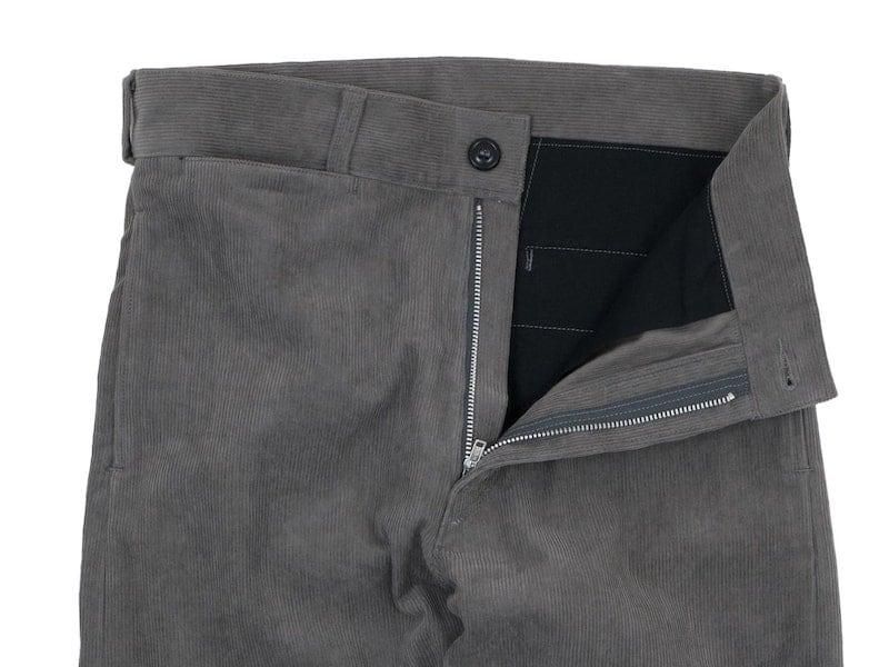 TUKI macaroni trousers corduroy 23SAGE GREEN