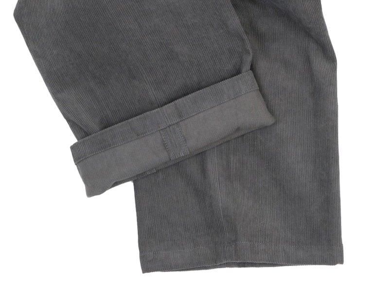 TUKI macaroni trousers corduroy 23SAGE GREEN