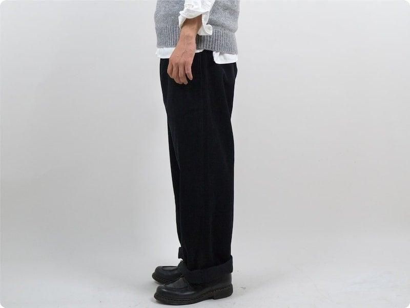 TUKI macaroni trousers corduroy 09BLACK
