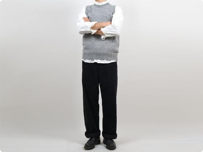 TUKI macaroni trousers corduroy 09BLACK