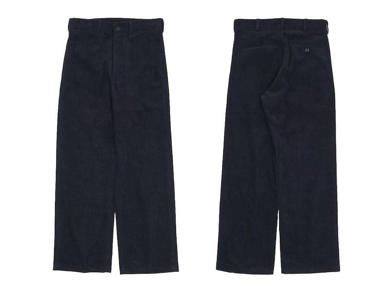 TUKI macaroni trousers corduroy 09BLACK