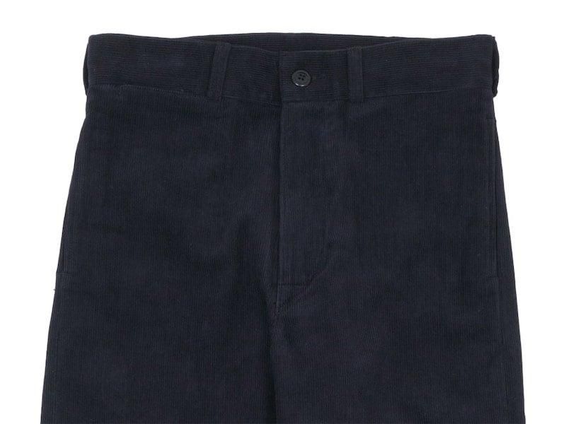 TUKI macaroni trousers corduroy 09BLACK