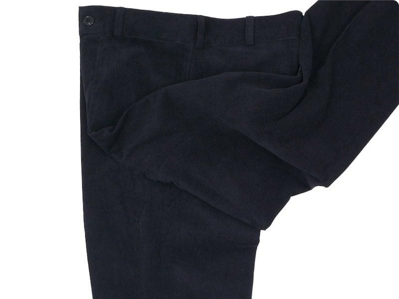 TUKI macaroni trousers corduroy 09BLACK