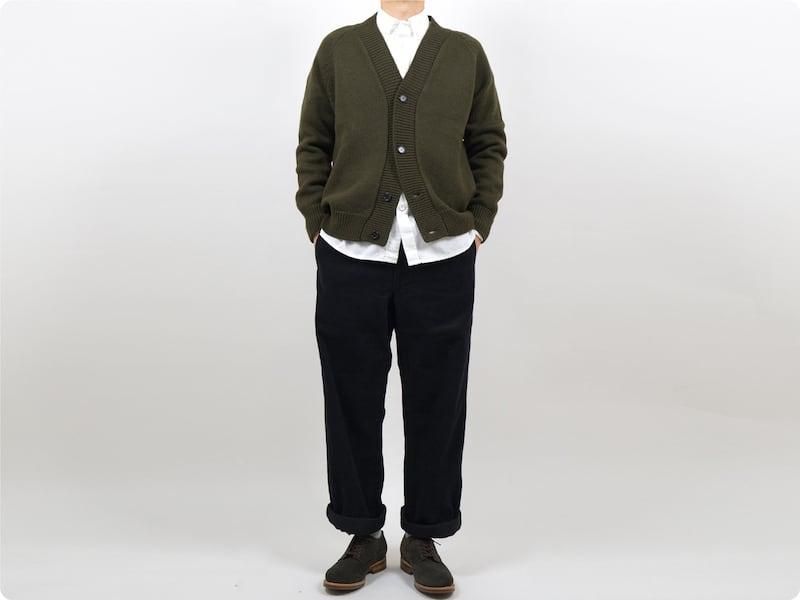 TUKI macaroni trousers corduroy 09BLACK