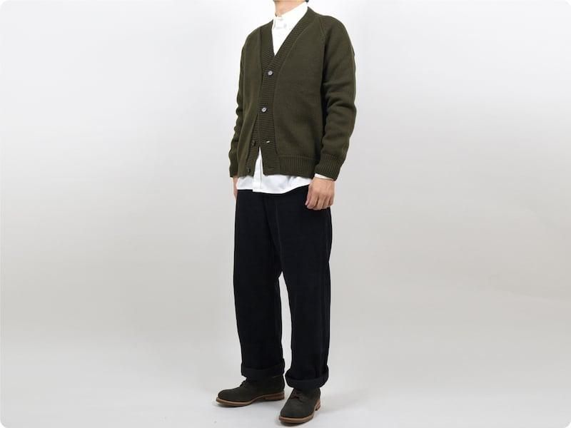 TUKI macaroni trousers corduroy 09BLACK