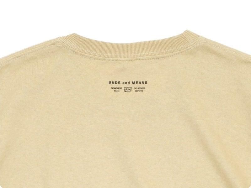  ENDS and MEANS Village Tee BEIGE