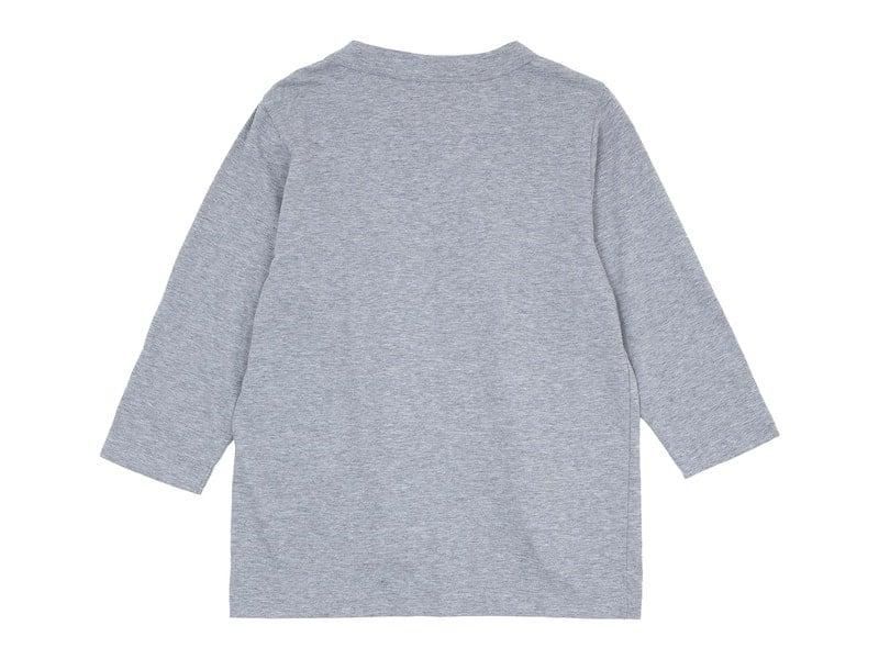 homspun(ホームスパン) 30/1天竺七分袖Tシャツ TOPグレー