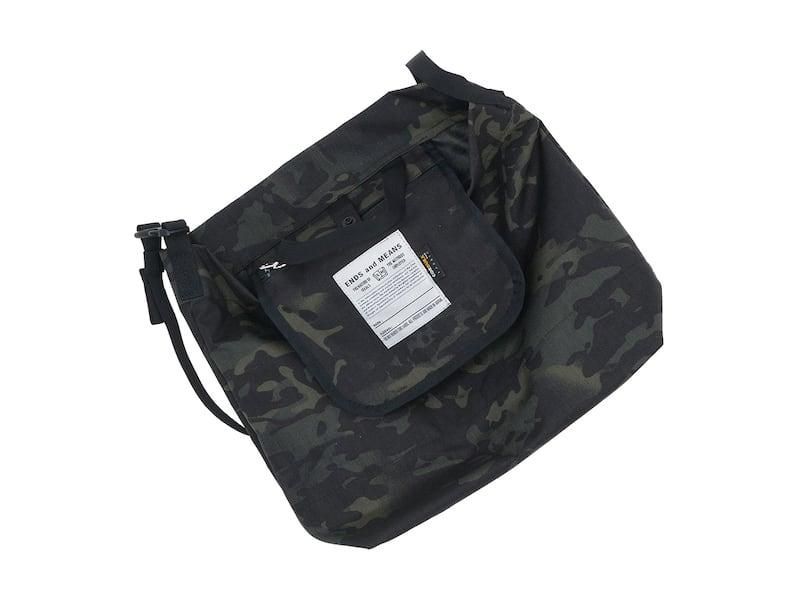 ENDS and MEANS Sholder Bag Cordura BLACK MULTI CAM