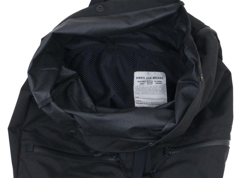 ENDS and MEANS Refugee Duffle Back Pack BLACK
