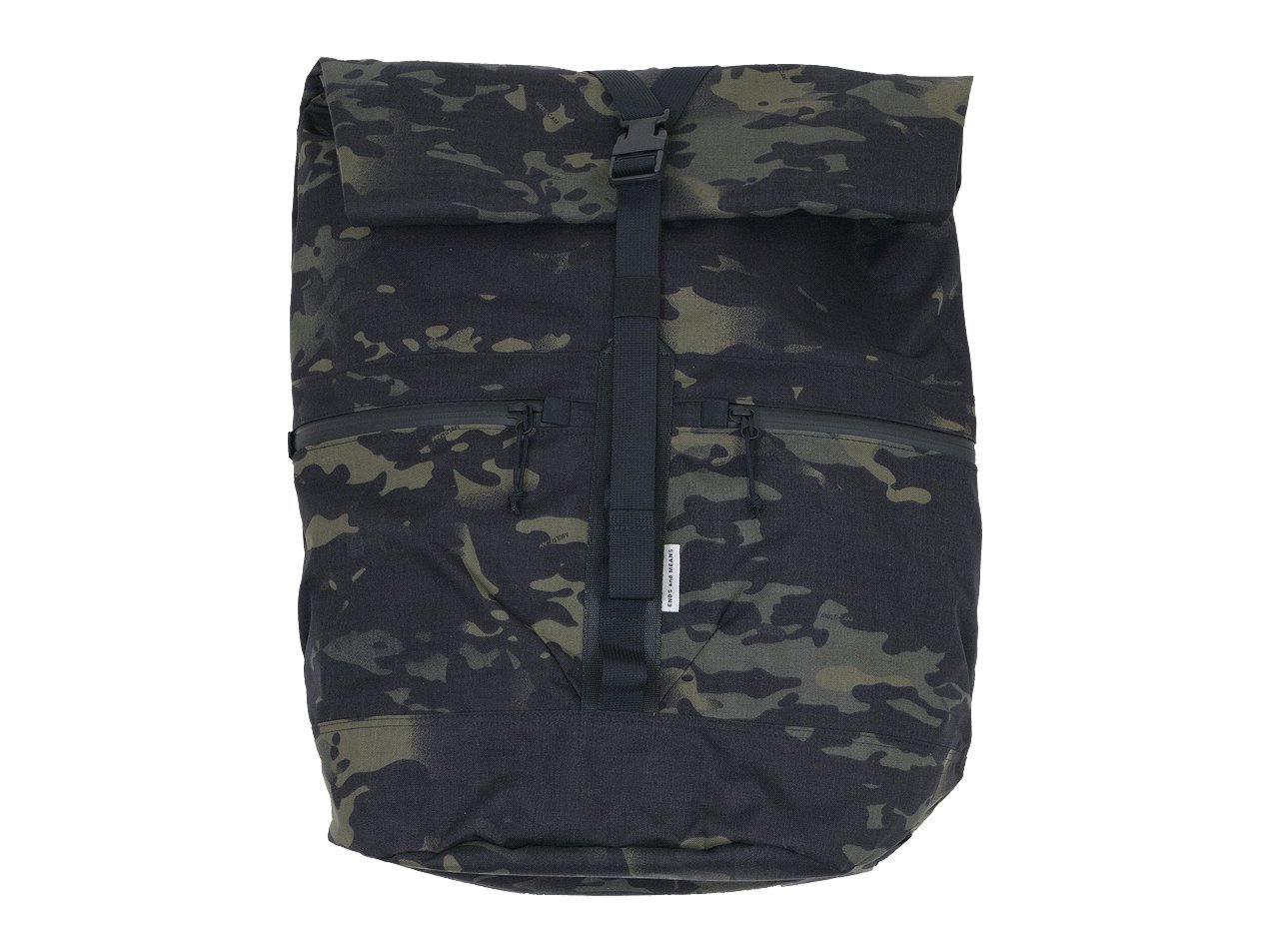 ENDS and MEANS Refugee Duffle Back Pack BLACK MULTI CAM
