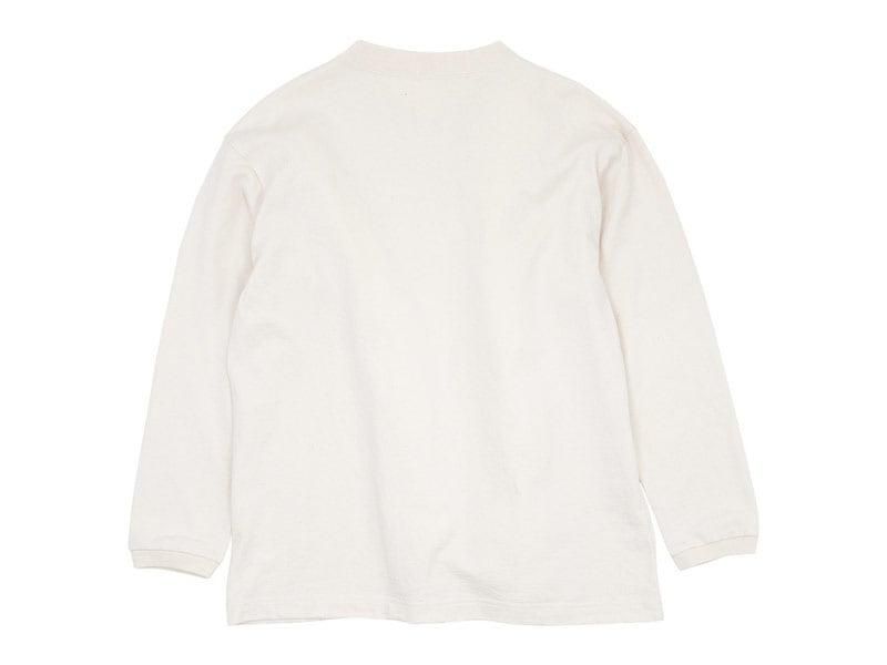 maillot US cotton double pocket long-T ECRU