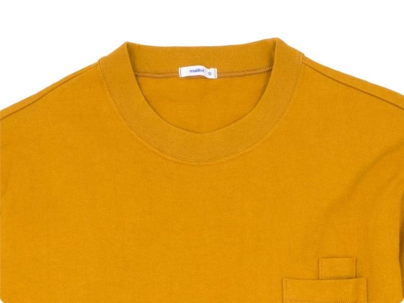 maillot US cotton double pocket long-T GOLD