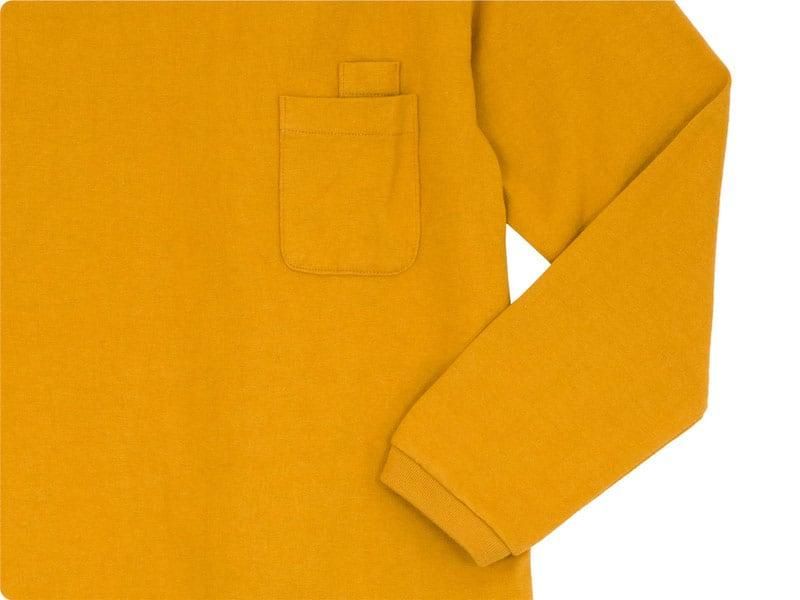 maillot US cotton double pocket long-T GOLD