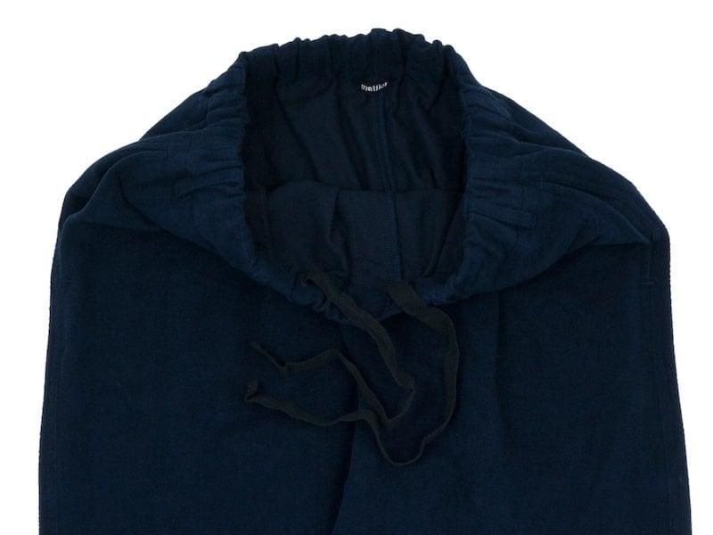 maillot mature cotton nel easy pants NAVY