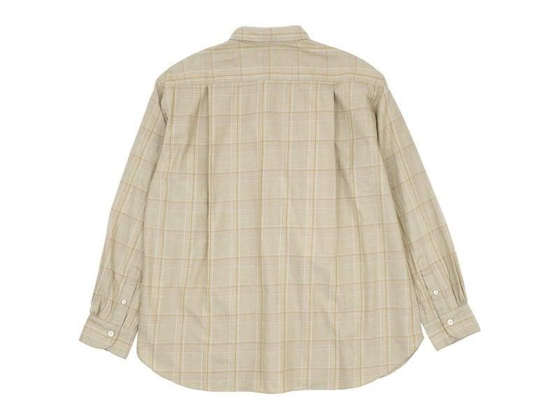 maillot mature twill check regular shirts BEIGE