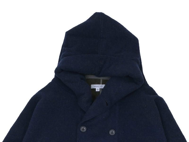 ordinary fits SHAWL PARKA COAT NAVY